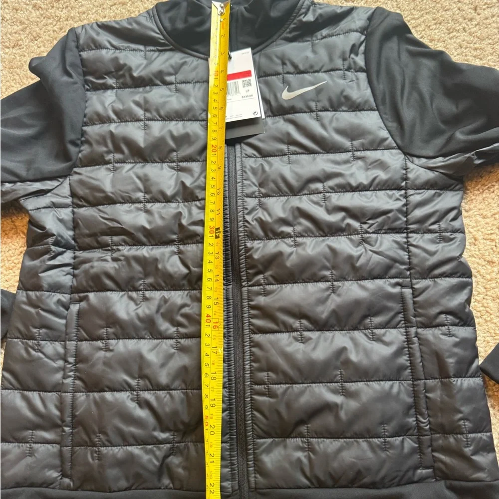 Nike Jacket Women L Black Therma-FIT Running Full Zip Thermal Puffer DD6061-010 - Picture 5 of 6